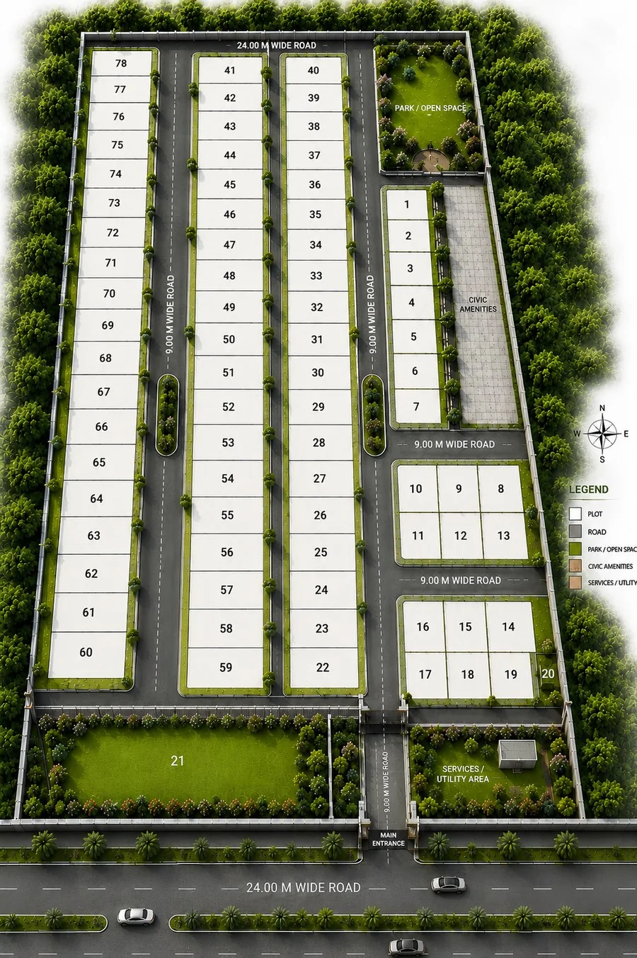Panchami Serenity master layout plan